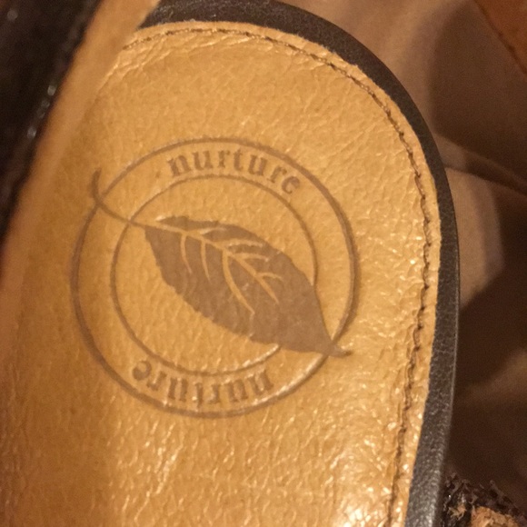 Nurture Brown leather sandals - Picture 4 of 5